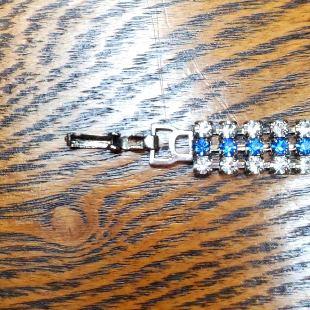 Rhinestone vintage bracelet - Picture 6 of 9